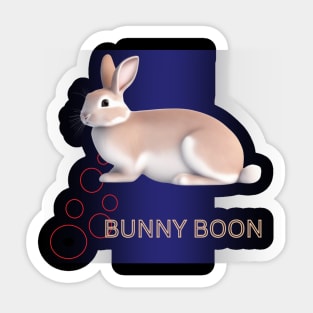 bunny boom shirt Sticker